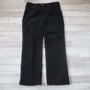 Izod Just Right Bootcut Black Corduroy Women's Jeans Size 10